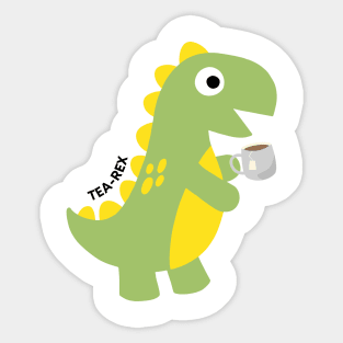 Tea-Rex Sticker